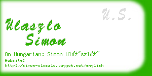ulaszlo simon business card